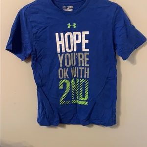 Hope you’re ok with 2 nd Under Armour shirt